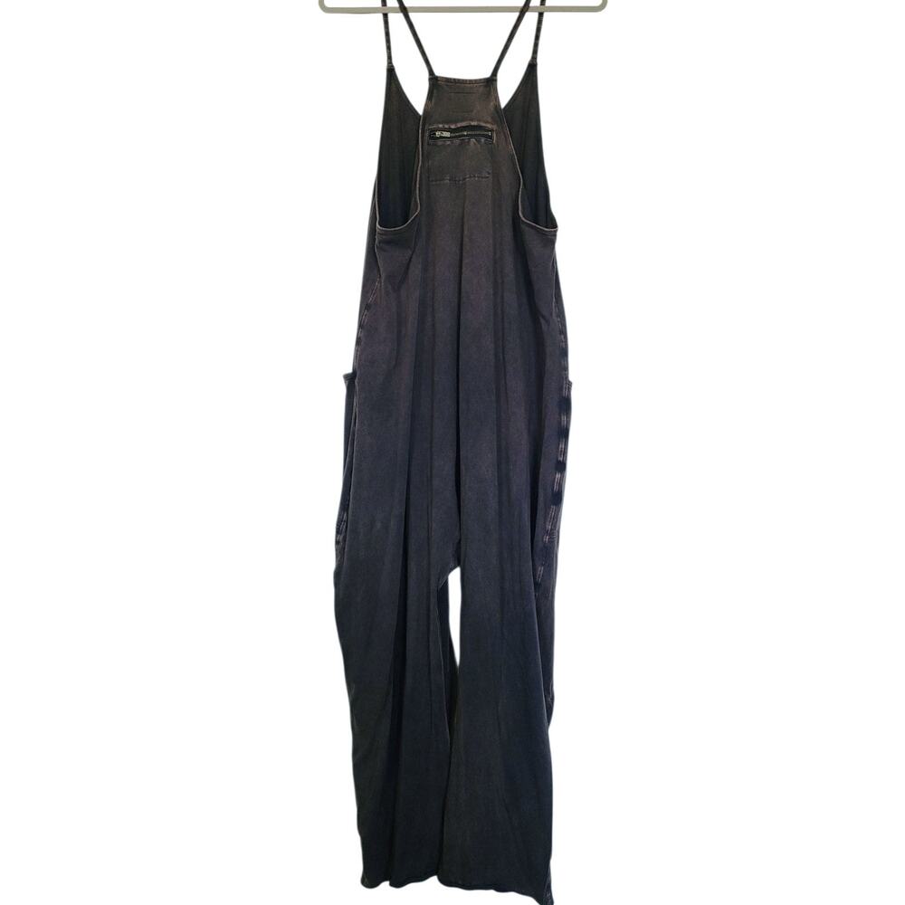 FP Movement Free People Hot Shot Onesie Washed Black Brown Medium M Jumpsuit - Picture 4 of 6